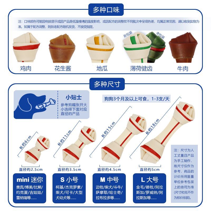 smartbones牛肉味迷你咬胶16支狗狗零食洁齿骨训练奖励泰迪幼犬迷你磨牙棒