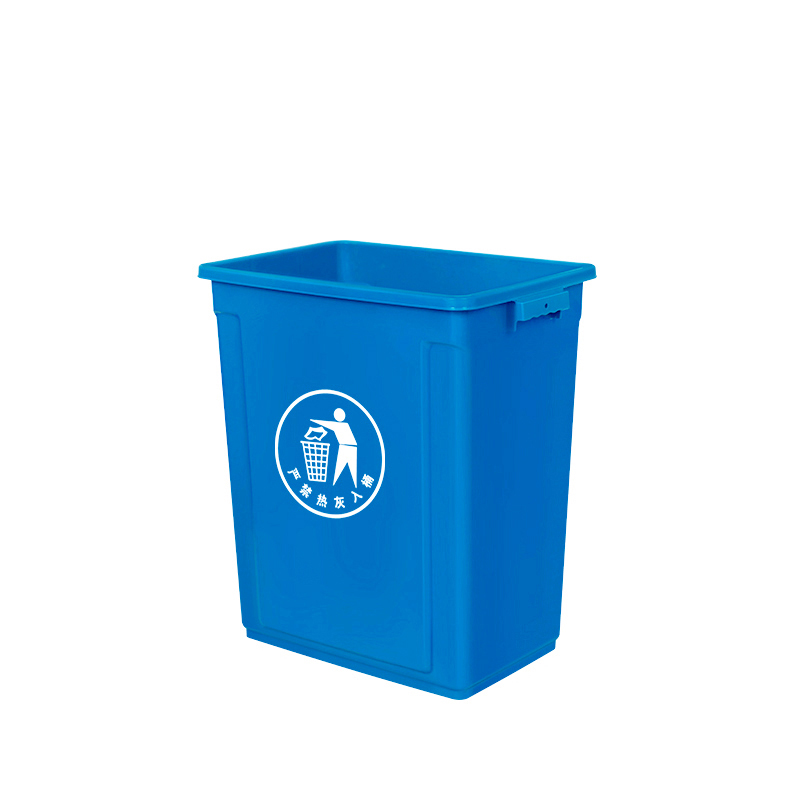 奇桄烁垃圾桶60L蓝色个高清大图
