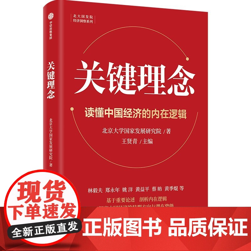 关键理念 北京大学国家发展研究院著 王贤青主编 林毅夫郑永年黄益平姚洋蔡昉等20位学者解读中国发展的关键理念 中信出版社高清大图