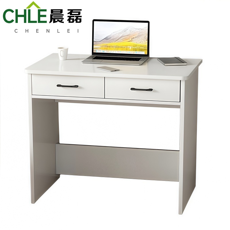 晨磊 学习桌 白色双抽 张高清大图