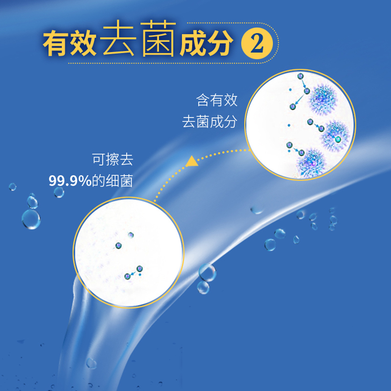 清风 湿厕纸 EDI纯水 清洁湿巾 擦除99.9%细菌 40片4包