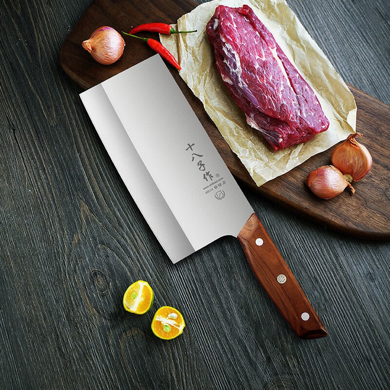 十八子作 凌锐斩切刀 家用厨房切菜斩骨刀切肉刀S2240-AB