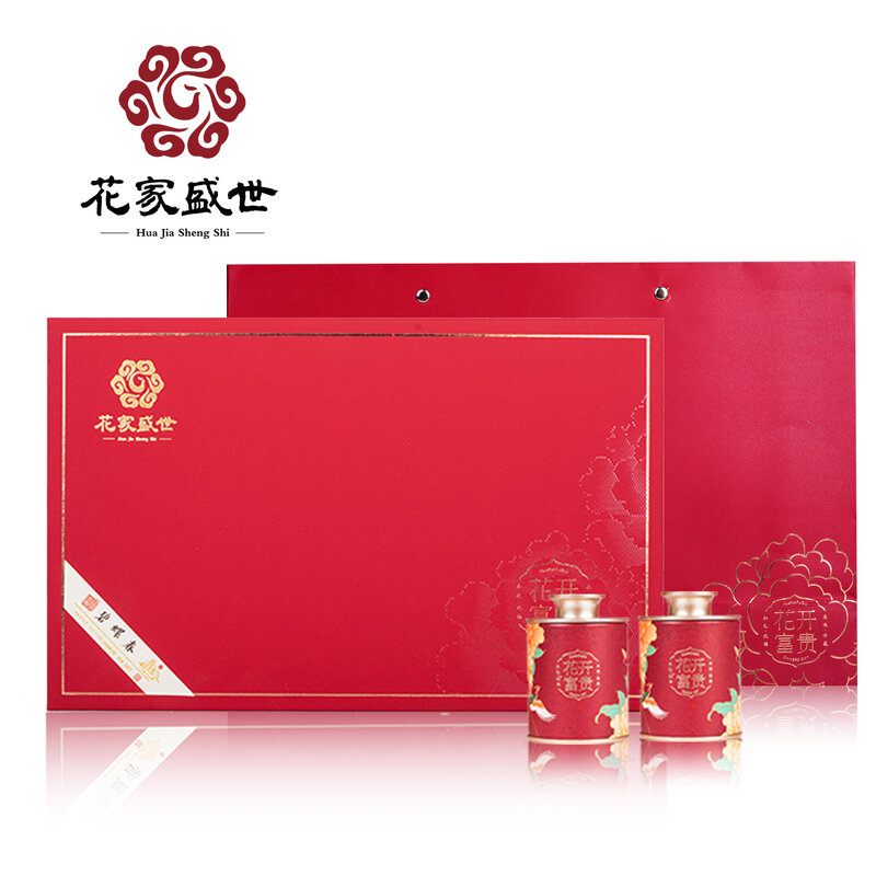 花家盛世-花开富贵绿茶碧螺春 高山绿茶有机原叶精选嫩芽清香回甘