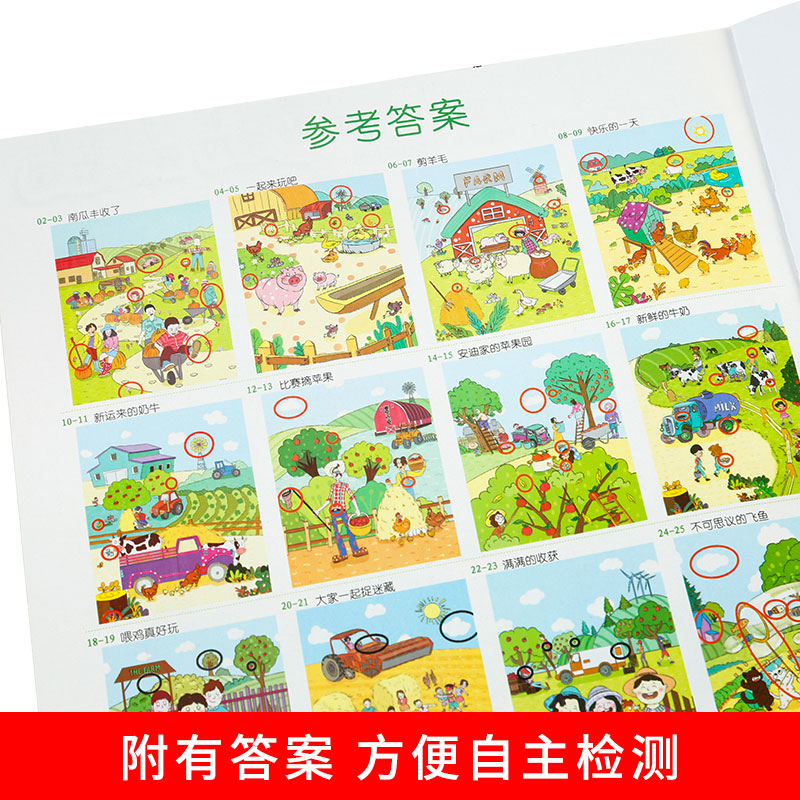 [醉染正版]正版趣味找不同 全套6册 专注力训练书3-6-12岁早教书幼儿3-4-5-6岁书籍益智图书隐藏的图画捉迷藏益高清大图