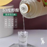 贵州毕节碧春酒业翡翠53度麸曲酱香型白酒纯粮食坤沙陈酿原浆窖藏酒500ml礼盒绿色装