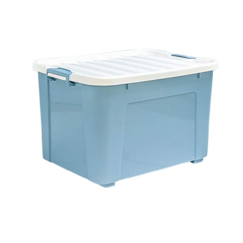 禧天龙(Citylong) X-6155收纳箱(石青) 家用被子玩具储物石青色塑料箱子80L高清大图