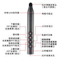 红色激光+翻页+一键批注擦除+ 充电 红外屏触写 翻页笔ppt遥控笔教师用可写字多功能希沃一体机电子白板触控笔