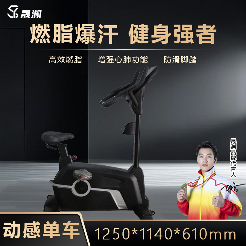 晟渊 立式健身车商用智能电磁控动感单车YT-8408
