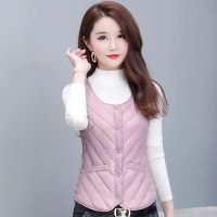 波迷娜(BOMINA)新款棉马甲女冬短款轻薄修身韩版棉服内胆背心坎肩内穿女