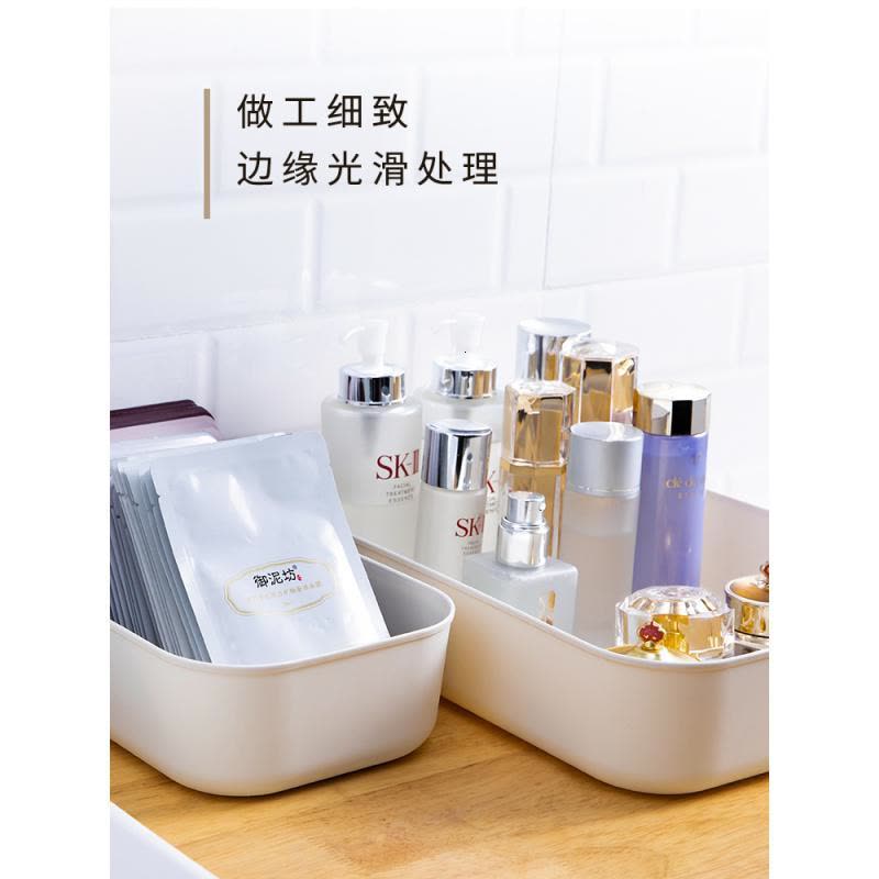 家柏饰(CORATED)收纳筐塑料零食收纳盒子有盖储物盒储物箱收纳箱整理箱家用收纳篮图片