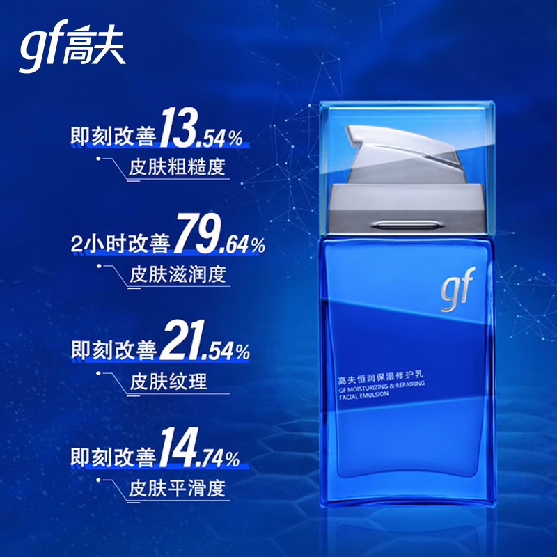(GF)高夫男士乳液 恒润保湿修护乳75ml 保湿补水,滋润营养高清大图