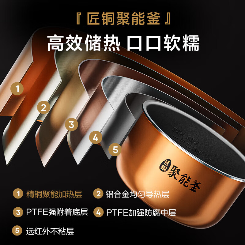 美的(Midea)电饭煲小型前置大屏面板24小时预约多功能微压小米粥家用智能电饭锅 MB-AFB3061R高清大图
