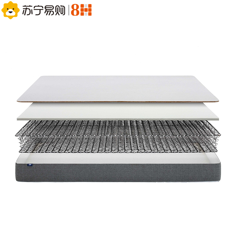 8H床垫 硬天然黄麻床垫 成人健康护脊床垫 多连锁弹簧床垫MH2