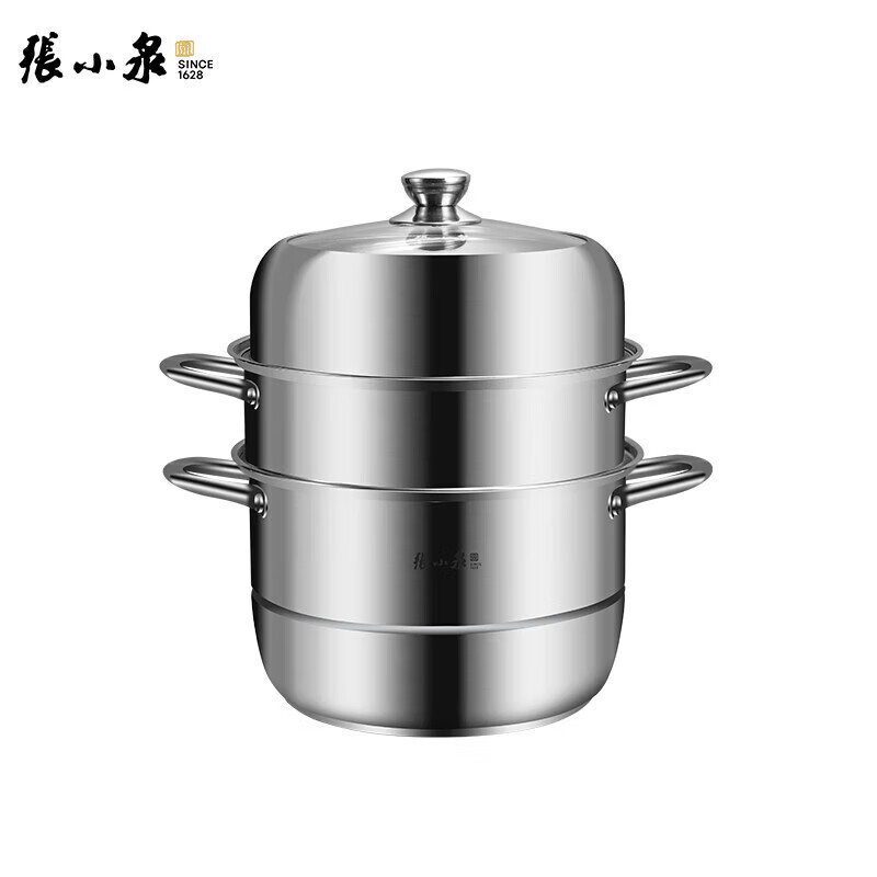 张小泉C32420100 韵味三层蒸锅28cm