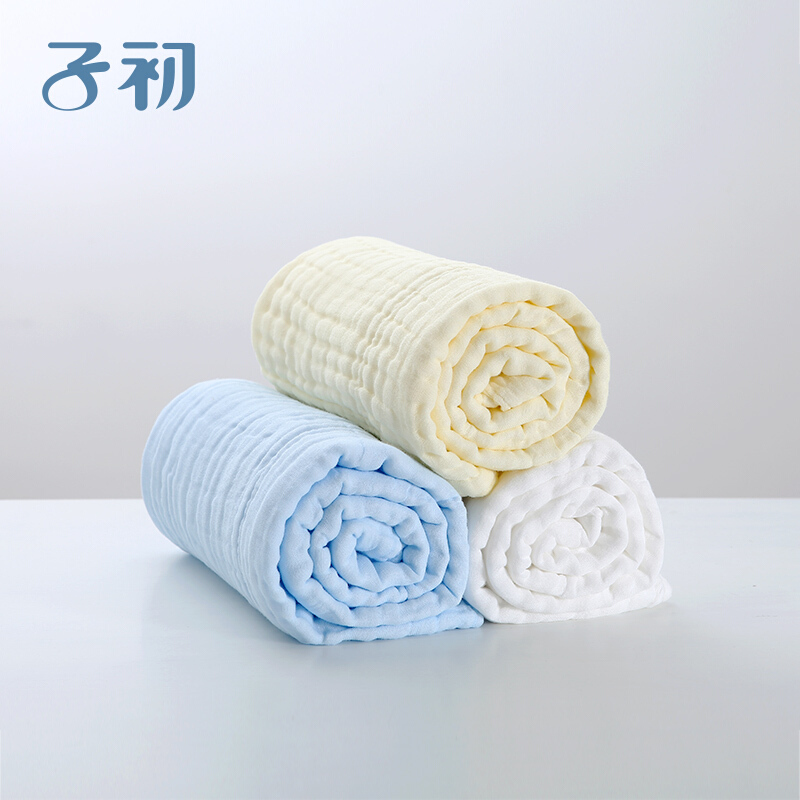 儿浴巾儿童泡泡棉纱布婴儿浴巾吸水棉洗澡巾冬儿童