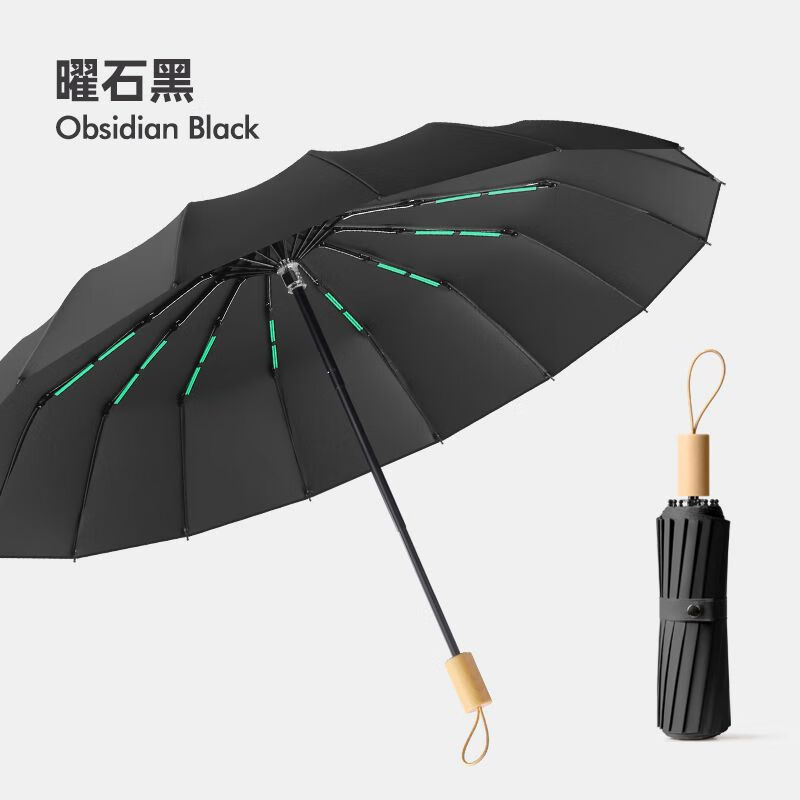 维诺亚32骨雨伞手动加大ins感结实耐用加厚防晒女折叠晴雨两用学生高清大图