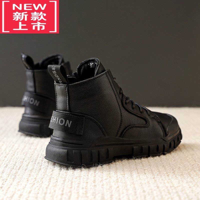 可莉允男童马丁靴2022春秋新款儿童靴子加绒雪地靴棉鞋大男孩短靴潮图片