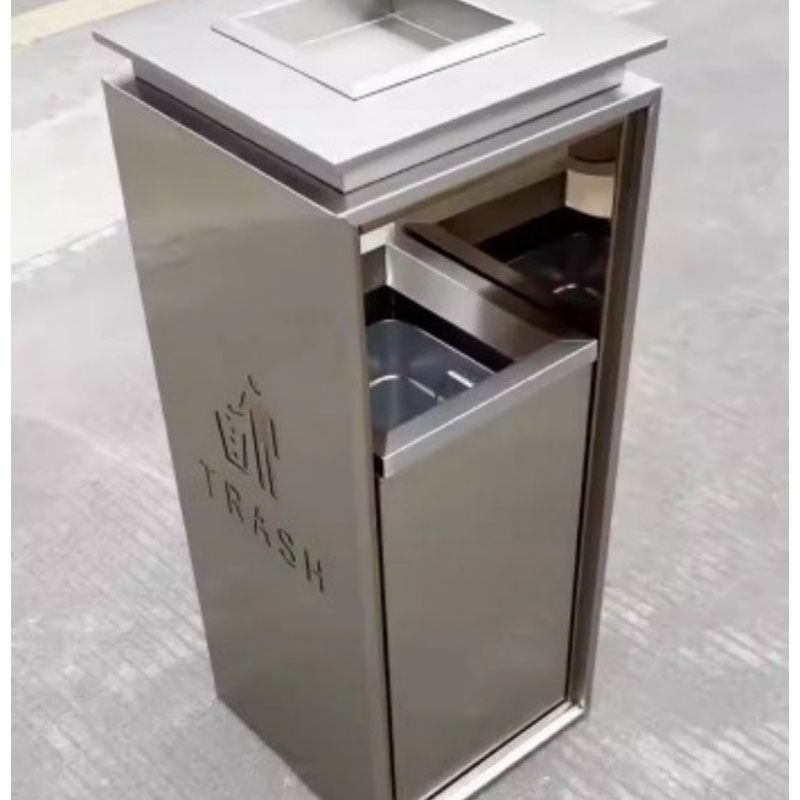 不锈钢立式垃圾桶 烟灰缸款单桶 33*32*76cm 单位:个 货期7天