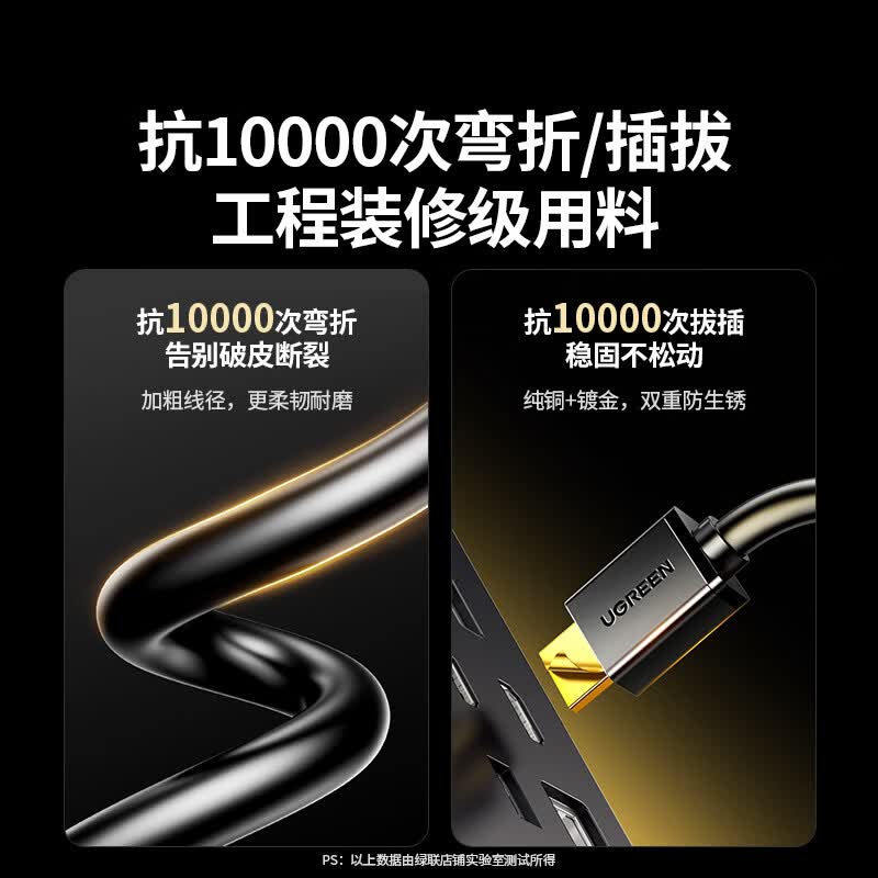 绿联 HDMI线2.0版 4K数字高清线 1.5米 3D视频线工程级 笔记本电脑机顶盒连接电视投影仪显示器数据连接线