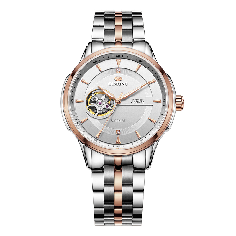 卡斯诺机械表g8046 卡斯诺(cenxino)自动机械表 男士手表 商务精钢