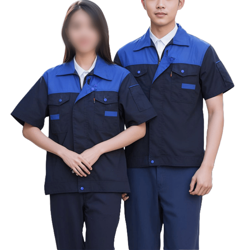 鑫木樽短袖工作服160-190码套高清大图