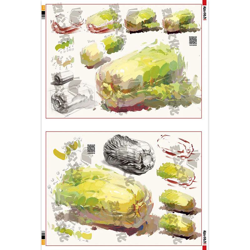 [醉染正版]教你学色彩入门超级体系2022烈公文化易路基础色彩静物单体塑造色调训练完整稿步骤作画理论知识讲解照片写生对临图片