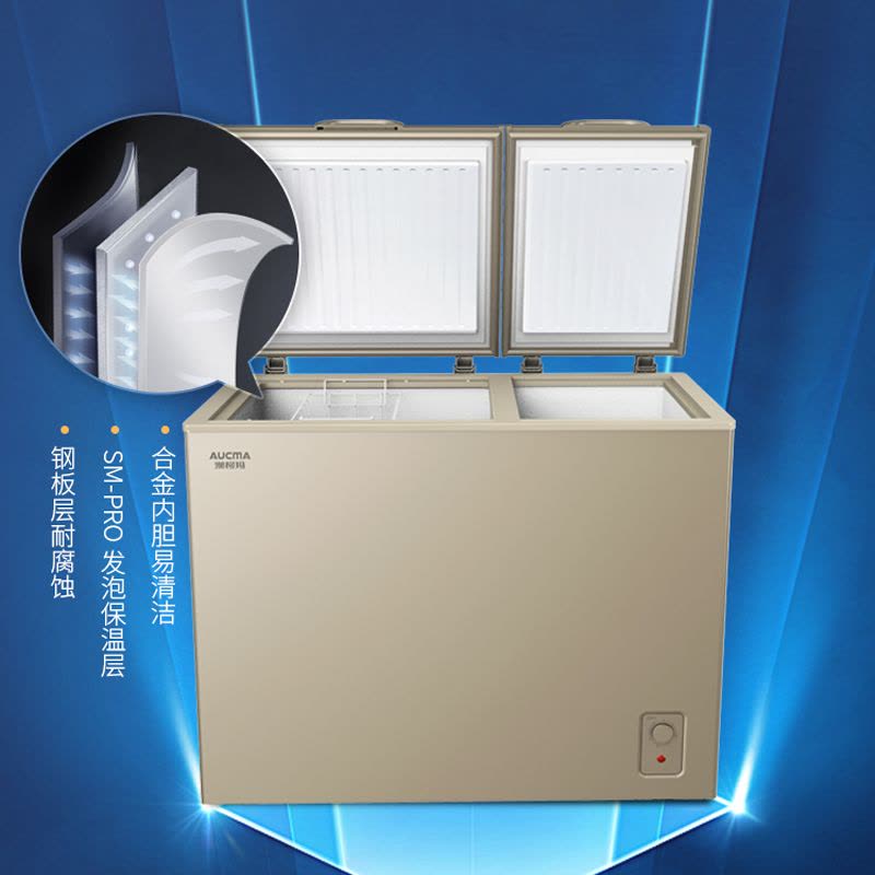 澳柯玛(Aucma)卧式双温冷柜BCD-210CKT图片