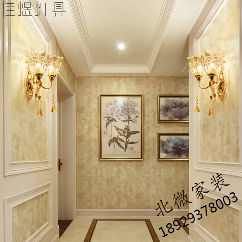 LED壁灯床头灯现代简约温馨浪漫个性创意卧室书房楼梯过道玄关客厅背景墙欧式双头灯具