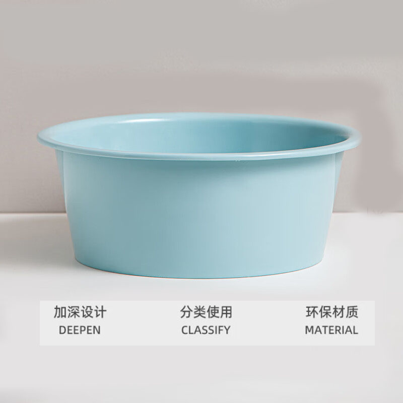 禧天龙(Citylong)P-1098盆(蓝) 家用加厚学生宿舍洗脚盆壁挂宝宝洗衣盆可爱儿童洗脸盆高清大图