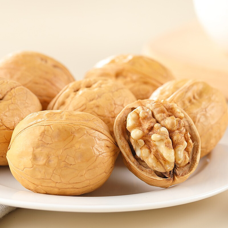 刻凡熟核桃108g*2袋装新货坚果薄壳大仁薄皮熟核桃特产炒货休闲零食高清大图