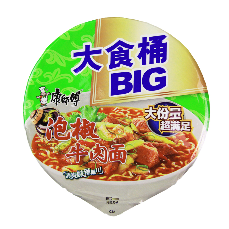 康师傅泡椒牛肉KING桶148g