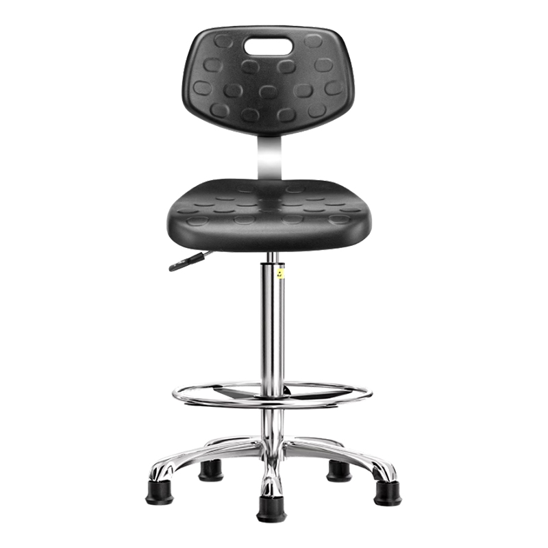 臻远ZY-7954防静电椅子车间流水线升降椅子 60-80CM加高铝合金脚脚杯款