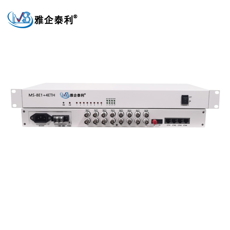 雅企泰利/光端机/MS-8E1+4ETH高清大图