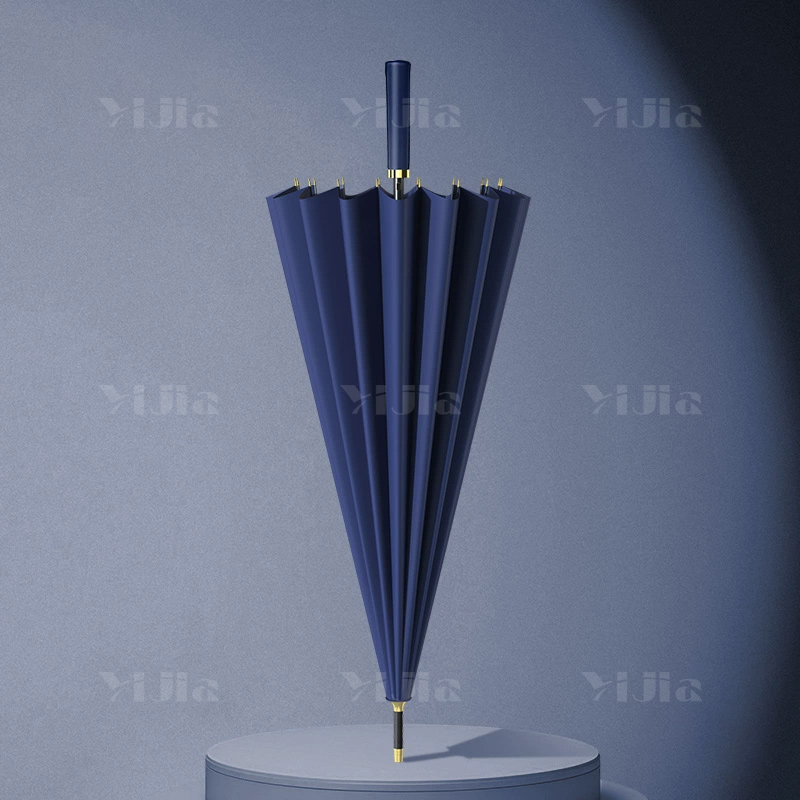 翌嘉 YJ5081614 雨伞 可定制logo可印图案 16骨 藏青色 10把起订高清大图