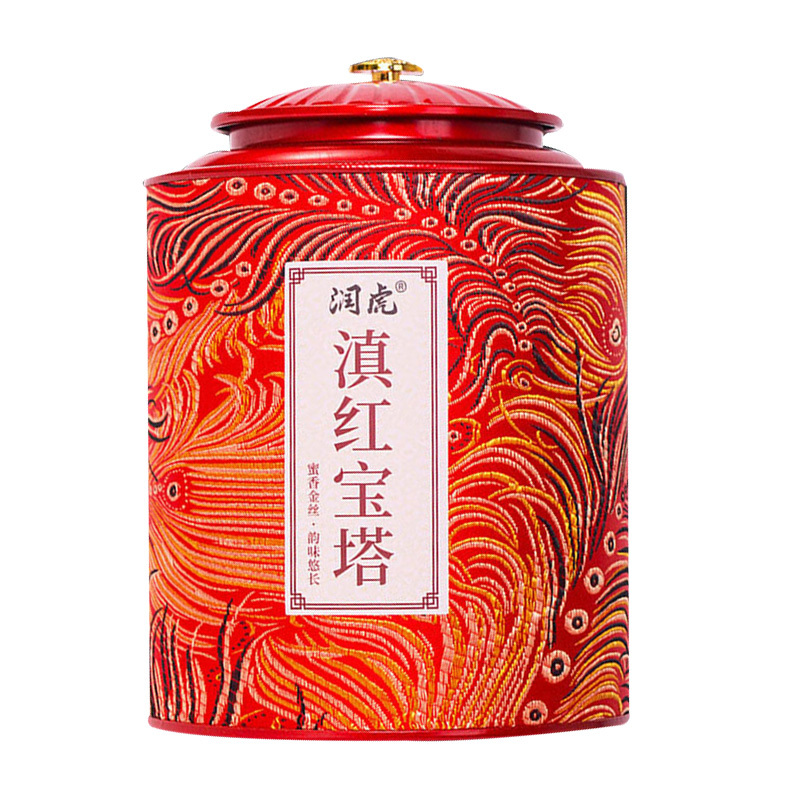 润虎茶叶红茶滇红宝塔特级凤翔滇红宝塔新原料茶香浓郁250g