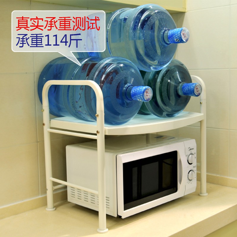 微波炉置物架2层厨房用品收纳架台面电饭锅架子双层烤箱架收纳层架 三维工匠高清大图