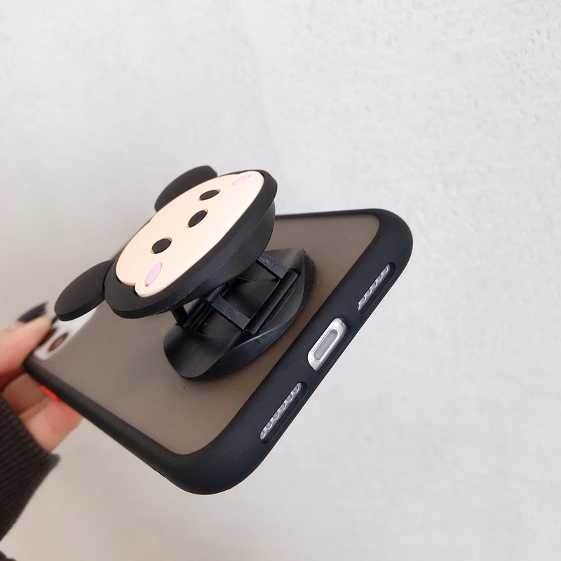火豹三星S8手机壳S8+新款撞色磨砂S8软壳S9保护套硅胶防摔S9+外壳个性创意潮牌S9卡通支架男女情侣