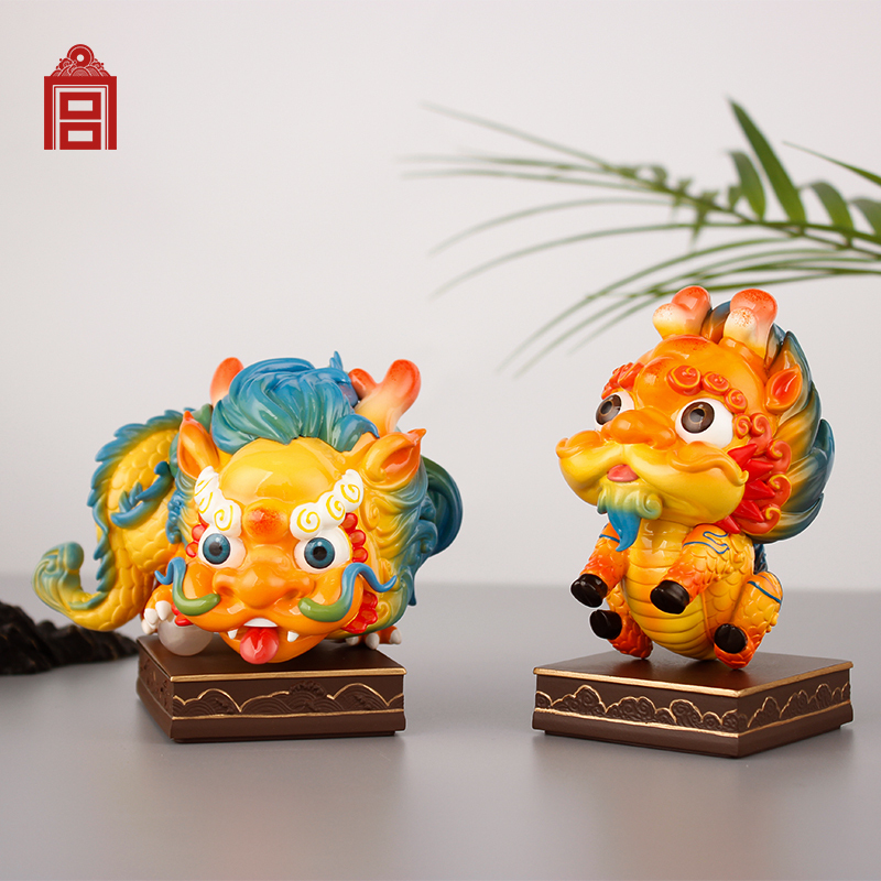 故宫紫禁城祥瑞蟠龙麒麟摆件国潮文创客户会议领导男女生教师节中秋节