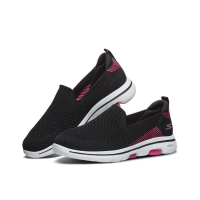 Skechers斯凯奇GOWALK减震一脚蹬健步鞋男女情侣鞋轻便休闲运动鞋15900-BKPK