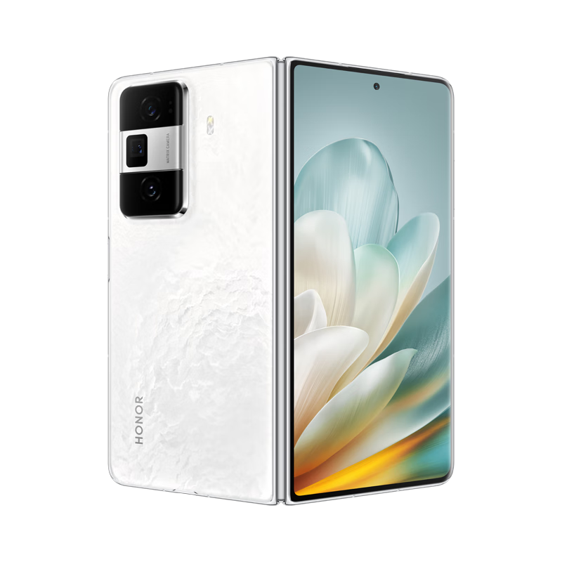 荣耀Magic Vs3 12GB+512GB 祁连雪 5G智能手机 9.8mm轻薄机身 5000mAh青海湖电池 荣耀绿洲护眼屏 折叠屏 第二代骁龙8旗舰芯片 AI手机