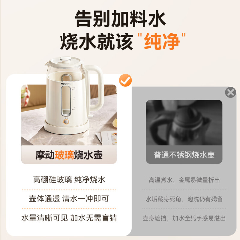 摩动(modong)1.5L电热水壶MD-DSH10W高清大图