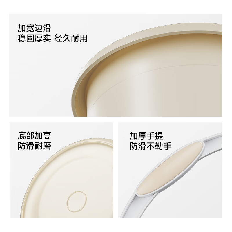 五月花水桶手提24L*1只特大容量加厚耐摔宿舍泡脚家用储水桶拖把桶洗车高清大图