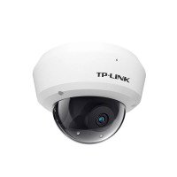 TP-LINK DC供电 3D降噪/内置拾音/背光补偿400万防暴半球有线网络摄像机 TL-IPC443M