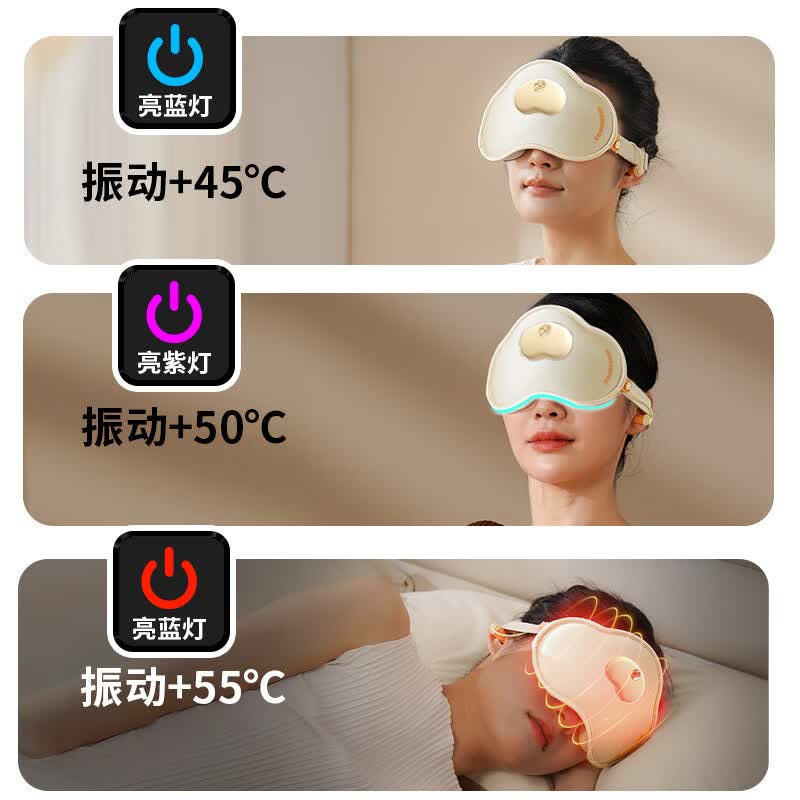 和正热敷睡眠眼罩 新创热敷睡眠眼罩云感包裹睡得香 4层遮光层 -HZ-K3高清大图