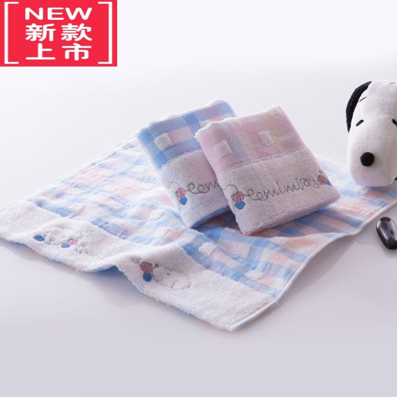 可莉允方巾正方形儿童小毛巾擦手手帕柔软卡通吸水母婴适用图片
