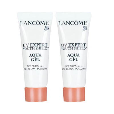 法国（Lancome）兰蔻小白管防晒清爽10ml 清爽不粘腻 防晒隔离 小样 两支装