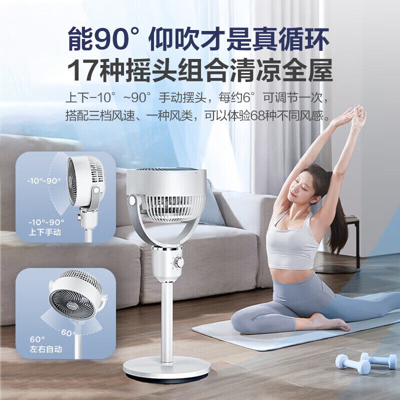 艾美特 海贝系列-循环扇落地扇FA18-X273高清大图