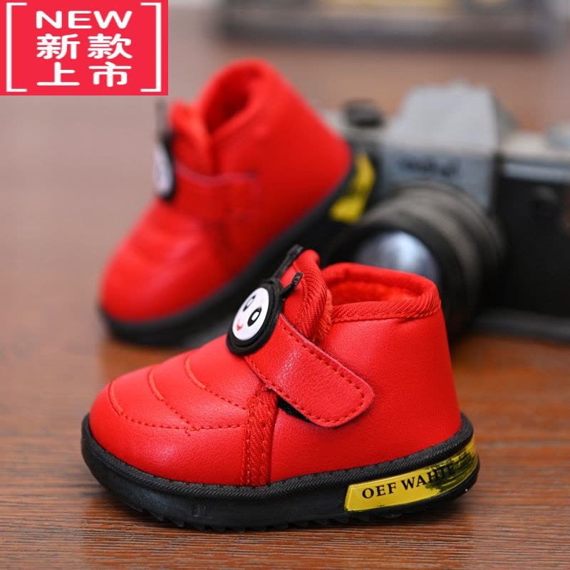 可莉允儿童马丁靴2021冬男童棉鞋儿童雪地靴宝宝鞋女童靴子短靴加棉皮靴图片