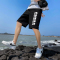 白渠2021短裤子男士夏天运动休闲五分裤夏季韩版宽松潮流沙滩卫裤休闲裤男JC.S212