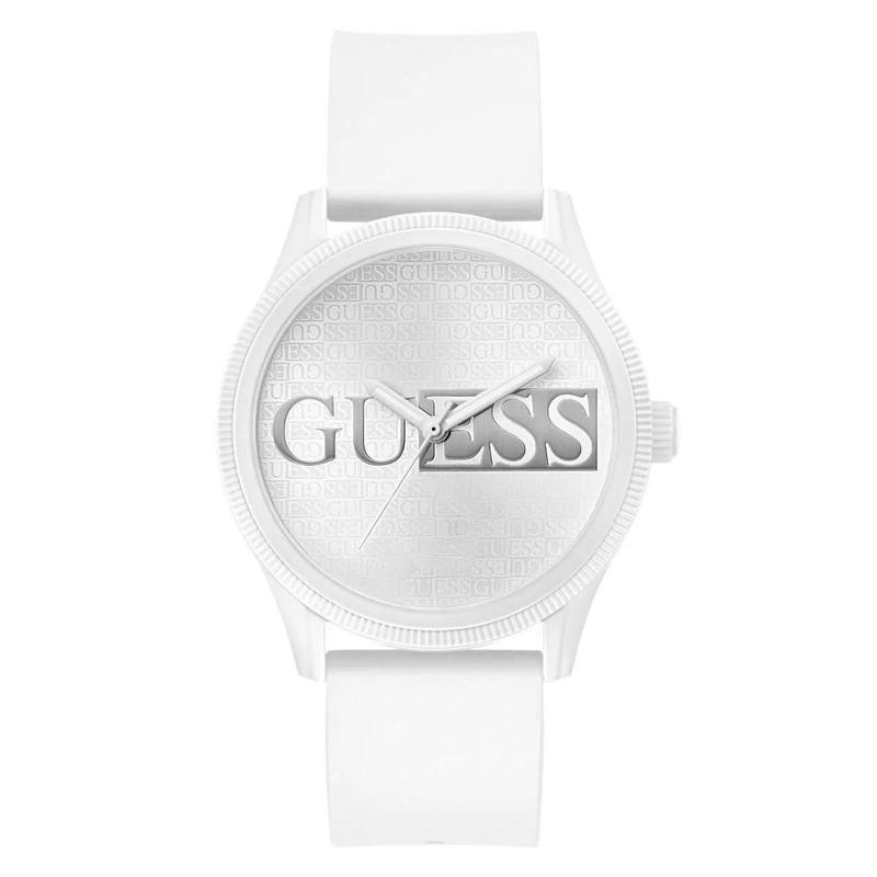 盖尔斯(GUESS)女士石英手表白色简约时尚防水 quartz女表时尚百搭腕表